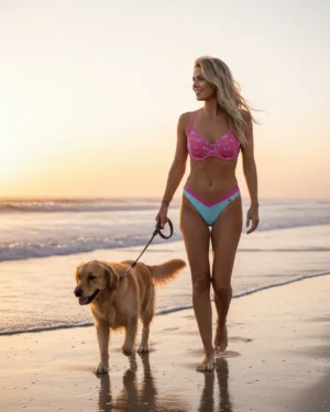 Biquíni Aquamarine Mystic - Olho Grego e Modelagem Asa Delta