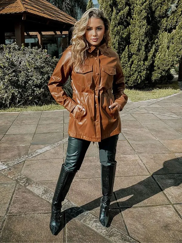 Parka Resinada Hellen Carolina
