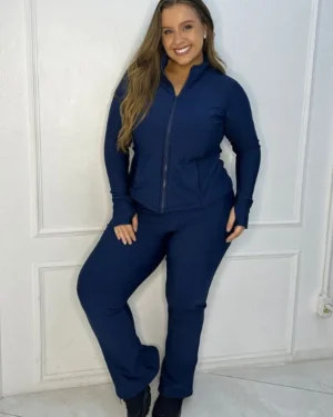 Calça Flare Térmica Plus Size - Hellen Carolina